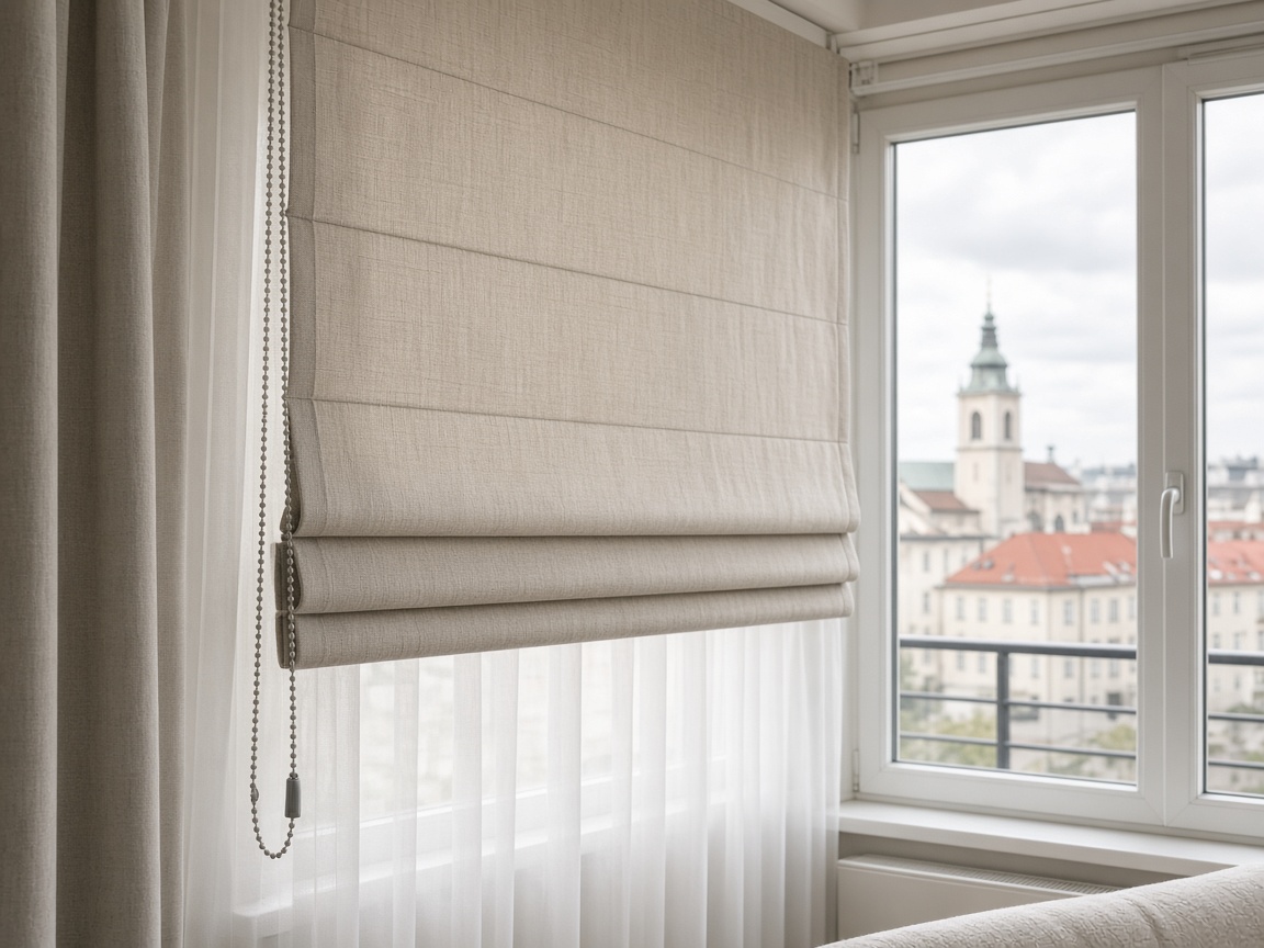 Roman blinds at Dawnharbor Atelier